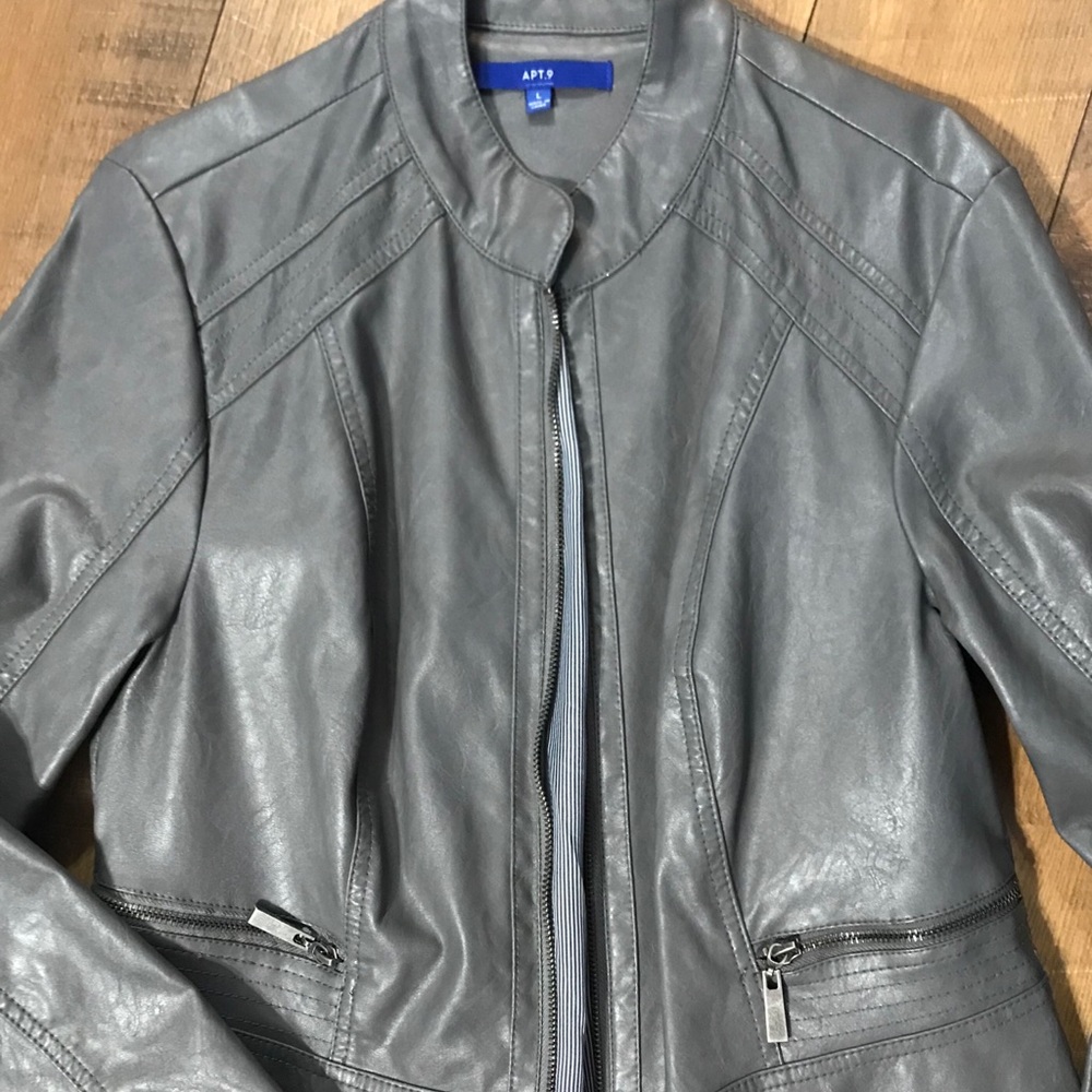 Faux Leather Jacket, like new condition!